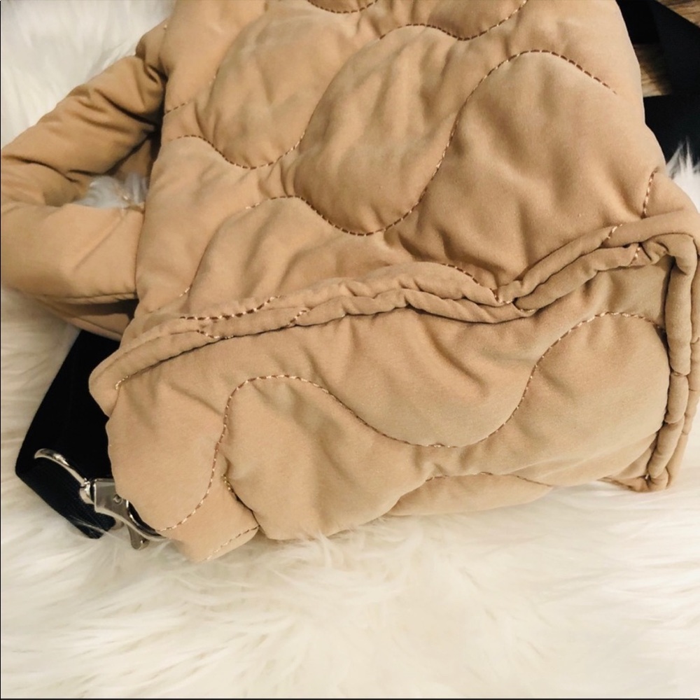 Zara Quilted Shopper Bag Sand - Picture 13 of 15